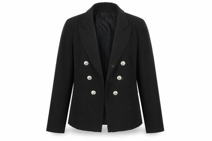 Lipsy Women's Black Double-Breasted Blazer UK 10