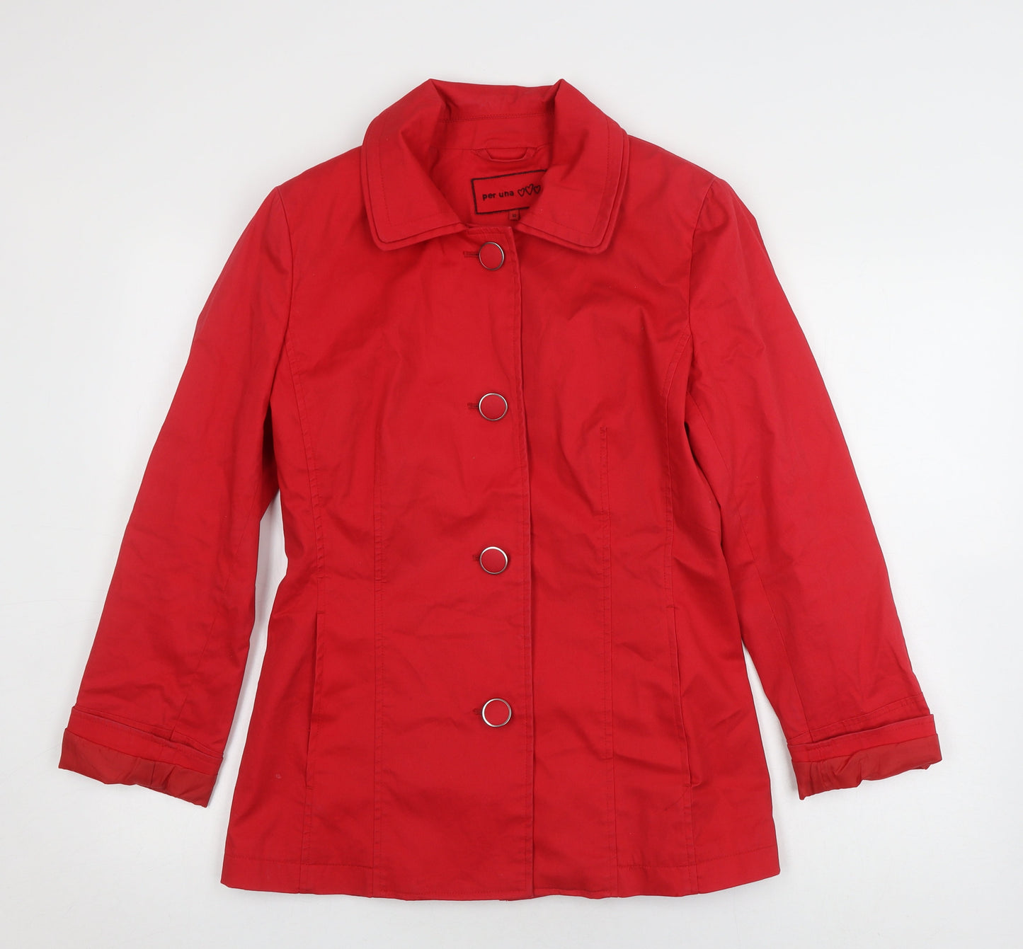 Womens UK Size 10 Marks and Spencer Red Basic Jacket