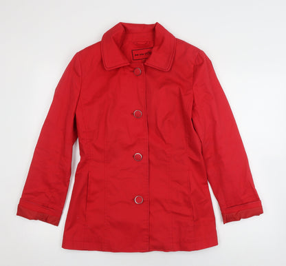 Womens UK Size 10 Marks and Spencer Red Basic Jacket