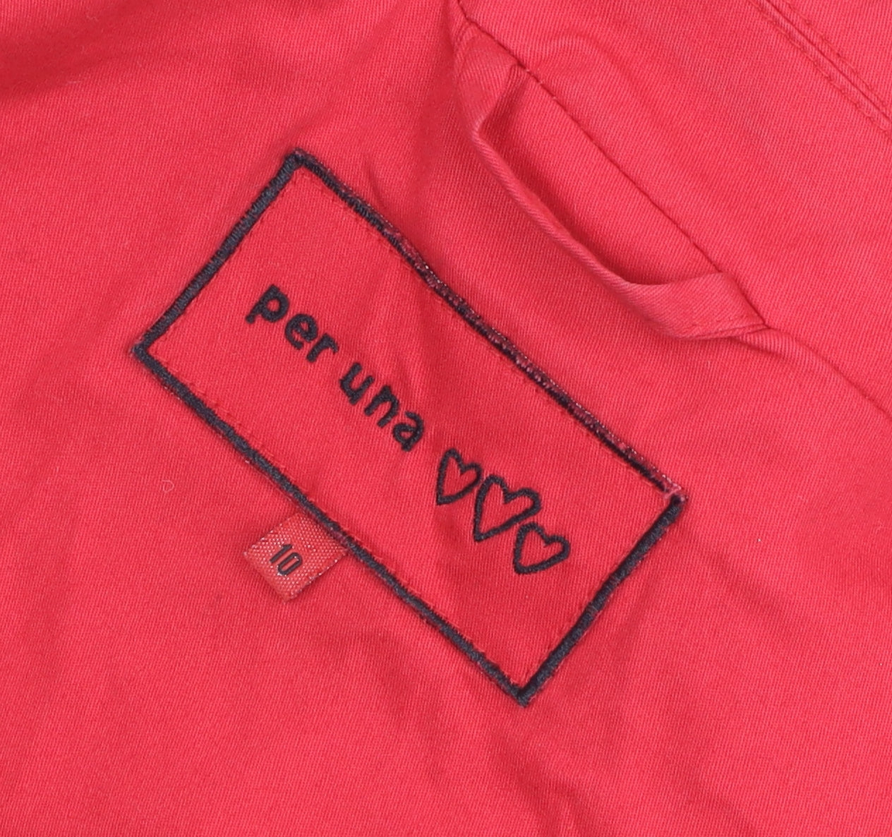 Womens UK Size 10 Marks and Spencer Red Basic Jacket