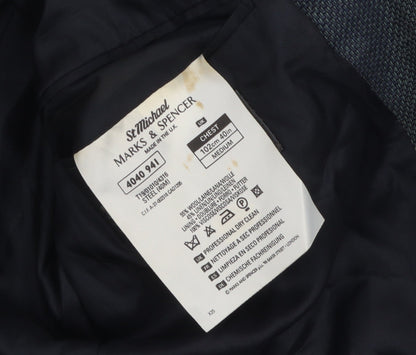 Mens UK Size 40 Marks and Spencer Regular Grey Suit Jacket