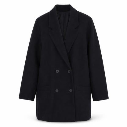 Womens UK Size 14 St. Bernard Black Overcoat