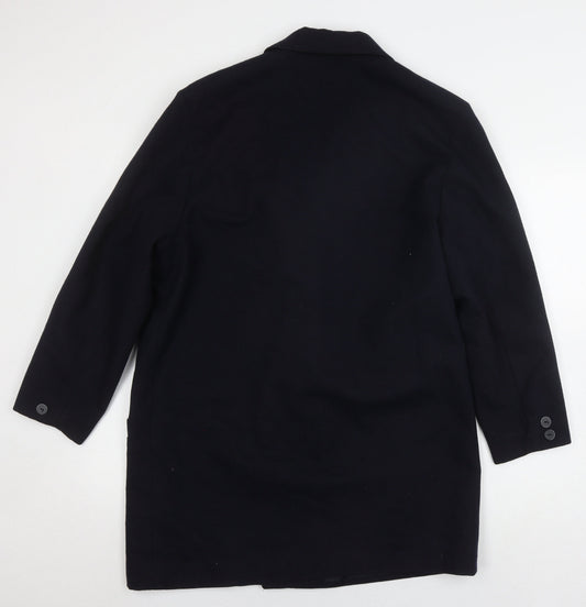 Womens UK Size 14 St. Bernard Black Overcoat
