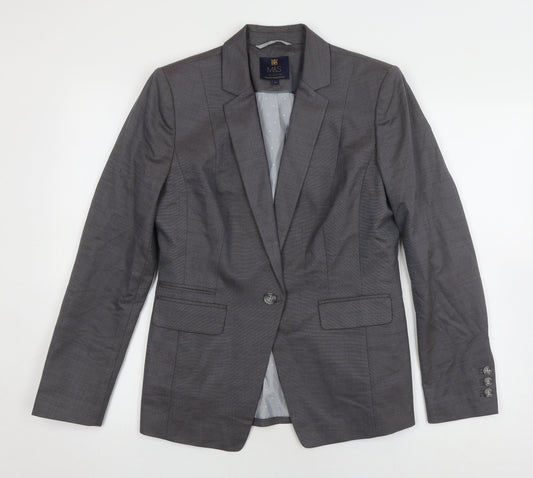Marks and Spencer Women's Grey Blazer, Size 12