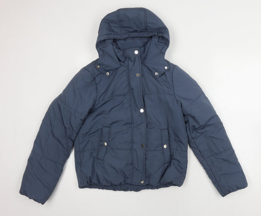 Womens UK Size 6 Marks and Spencer Blue Puffer Jacket