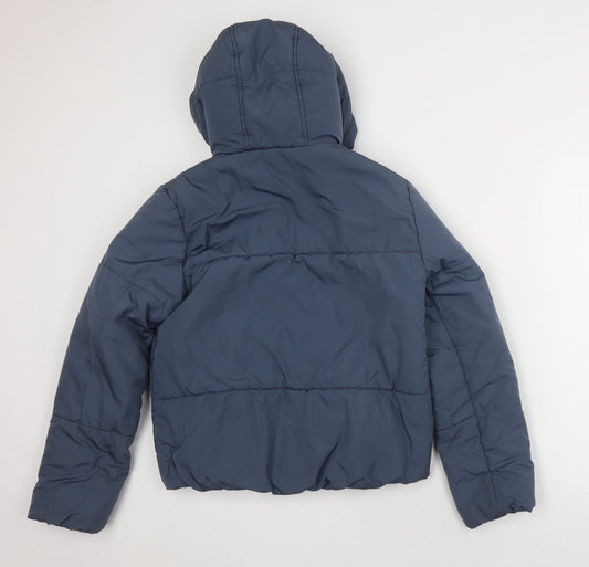 Womens UK Size 6 Marks and Spencer Blue Puffer Jacket