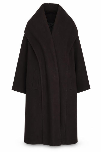 Womens UK Size 4 ASOS DESIGN Black Overcoat