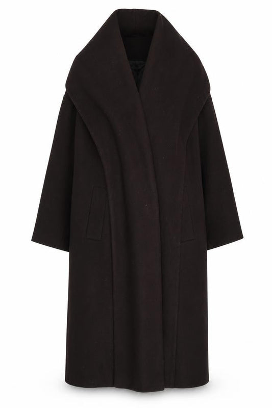Womens UK Size 4 ASOS DESIGN Black Overcoat
