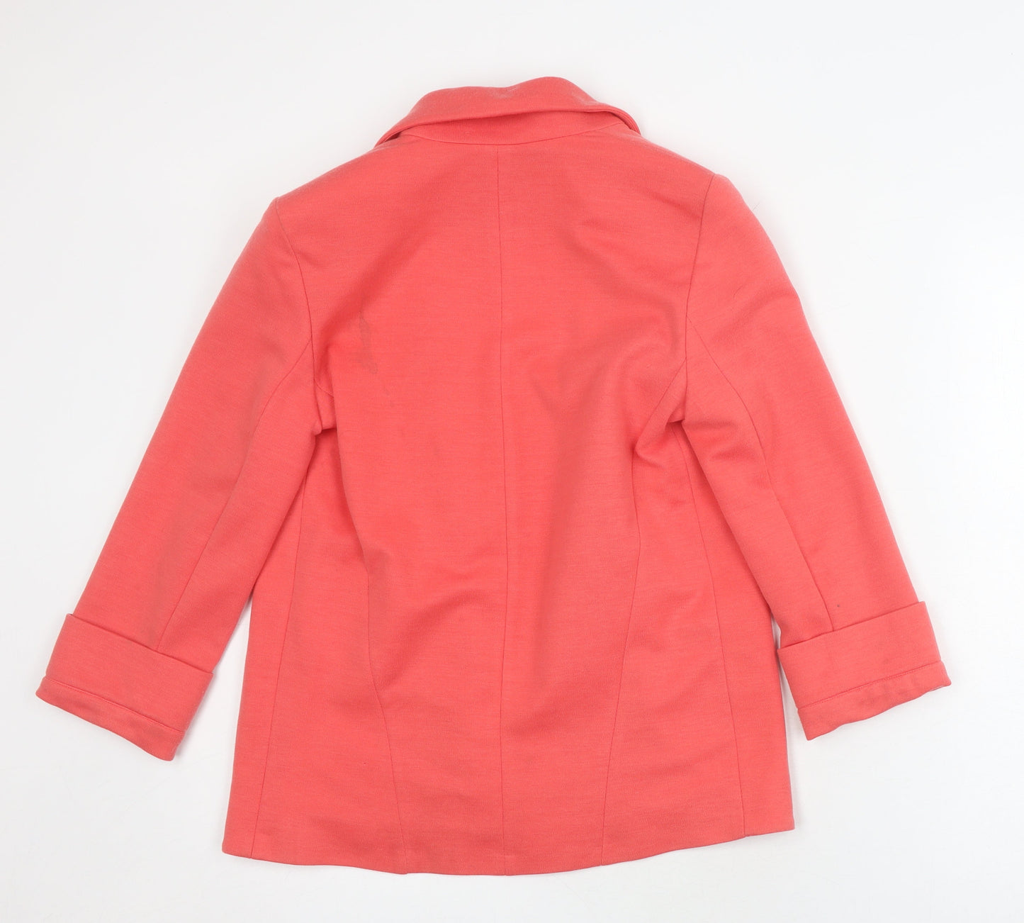 Topshop Women's Pink Blazer Size 8 Regular 3/4 Sleeve