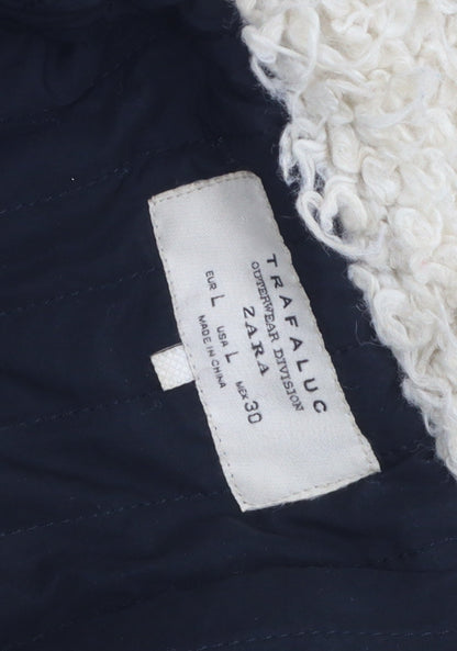Womens UK Size 14 Zara Grey Motorcycle Jacket