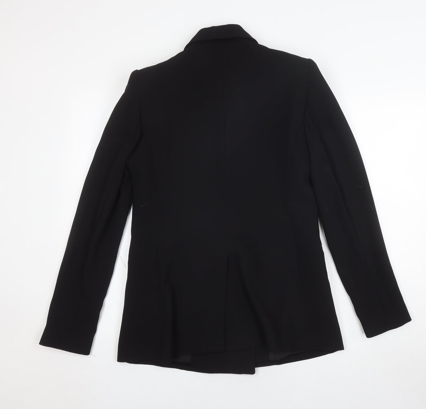 Mango Women's Black Double-Breasted Blazer - Size 10