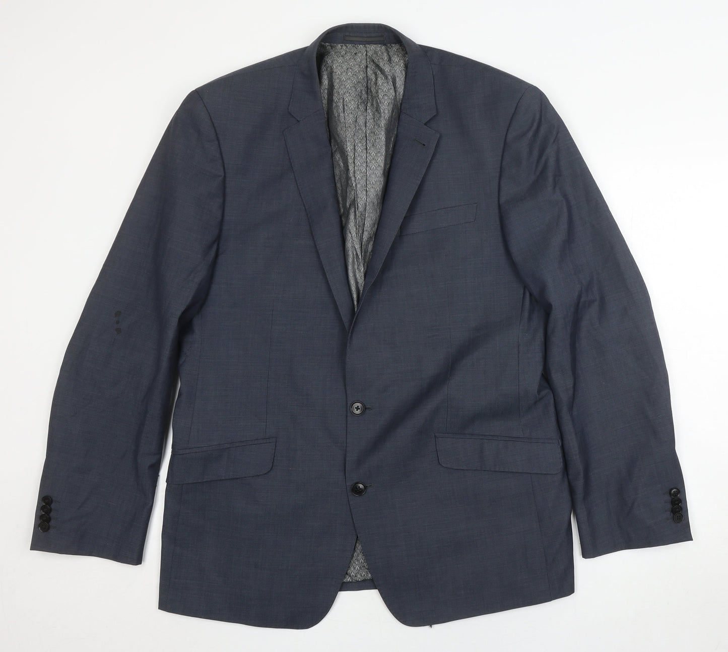 Mens UK Size 42 Marks and Spencer Regular Blue Suit Jacket