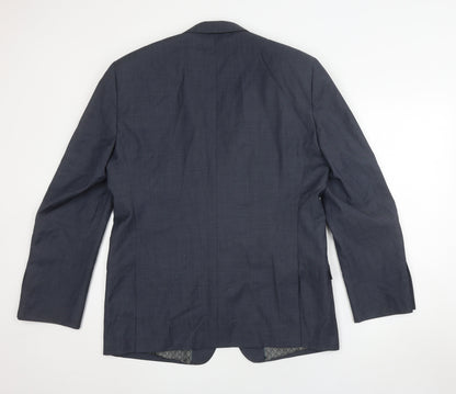 Mens UK Size 42 Marks and Spencer Regular Blue Suit Jacket