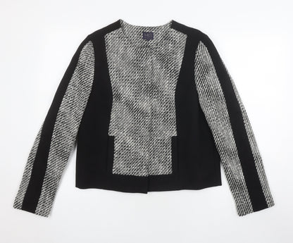 Marks and Spencer Women’s Black Herringbone Jacket, Size 12