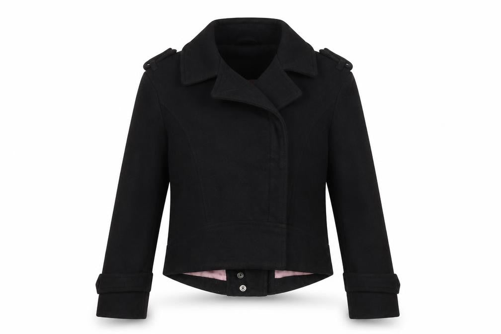 River Island Women's Black Motorcycle Jacket Size 10