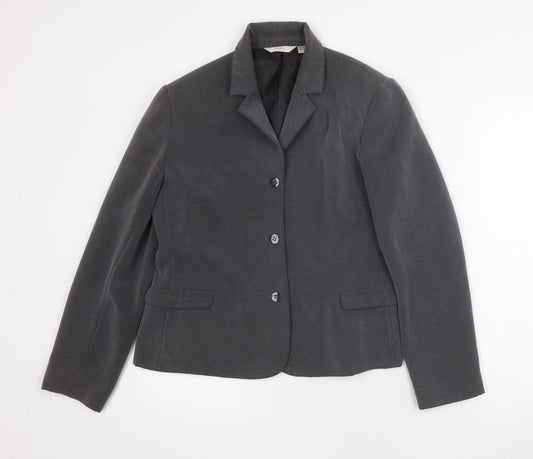 Next Women's Grey Blazer Size 12 Business Jacket