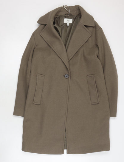 Womens UK Size 10 Marks and Spencer Green Overcoat