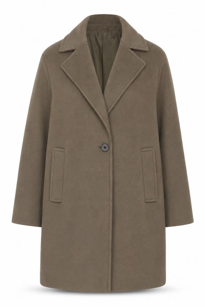 Womens UK Size 10 Marks and Spencer Green Overcoat