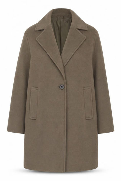 Womens UK Size 10 Marks and Spencer Green Overcoat