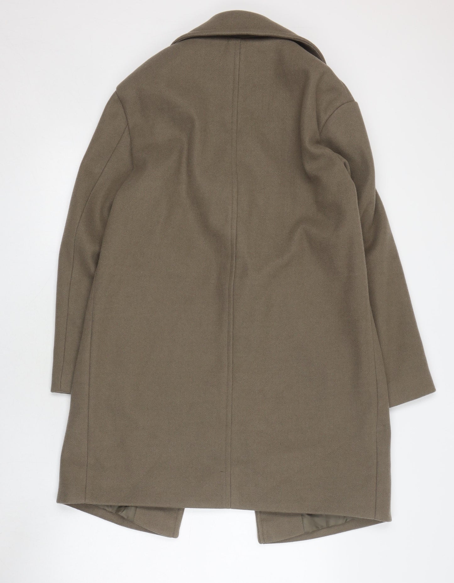 Womens UK Size 10 Marks and Spencer Green Overcoat