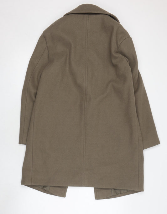 Womens UK Size 10 Marks and Spencer Green Overcoat