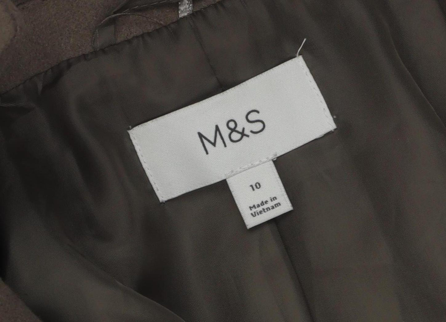 Womens UK Size 10 Marks and Spencer Green Overcoat