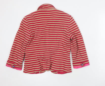 Womens UK Size M Zara Red Basic Jacket