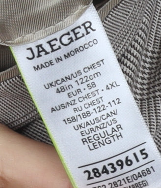 Mens UK Size 4XL Marks and Spencer Regular Beige Suit Jacket