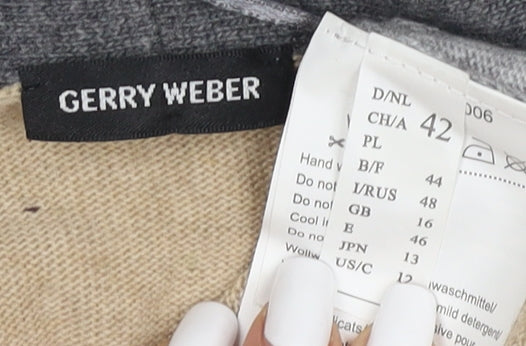 Womens UK Size 14 Gerry Weber Multicoloured Cardigan Jumper