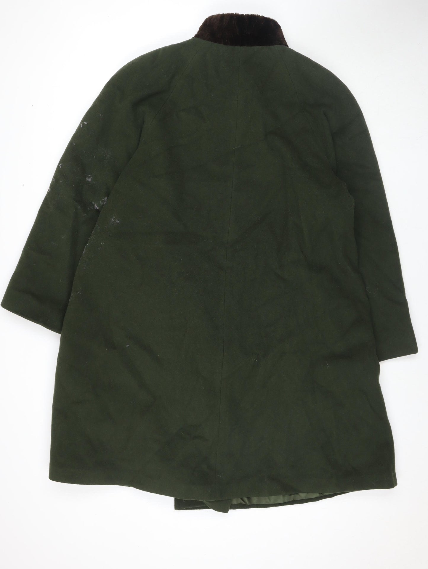 Club Line Women's Green Overcoat Size 12 Classic