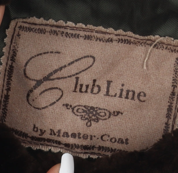 Club Line Women's Green Overcoat Size 12 Classic