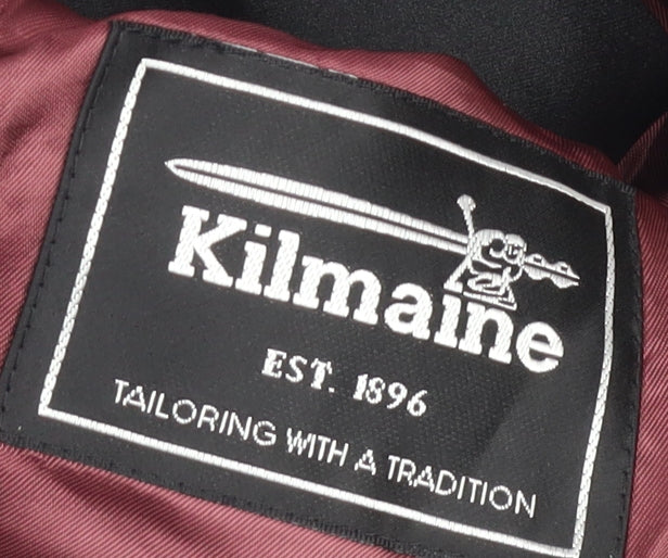 Kilmaine Men's Black Blazer Size 40R Formal Shawl Lapel