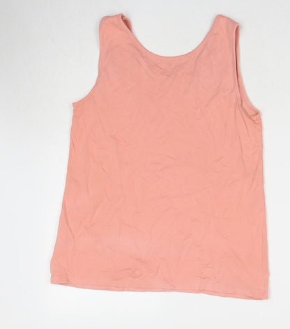 Lands' End Women's Pink Sleeveless Tank M Summer Top