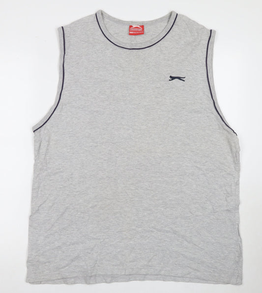 Slazenger Men's Grey 2XL Sleeveless T-Shirt