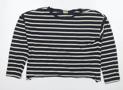Selected Femme Women's Black Stripe Long Sleeve Top S