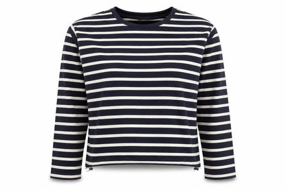 Selected Femme Women's Black Stripe Long Sleeve Top S