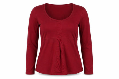 Womens UK Size S Sandwich Red Basic T-Shirt