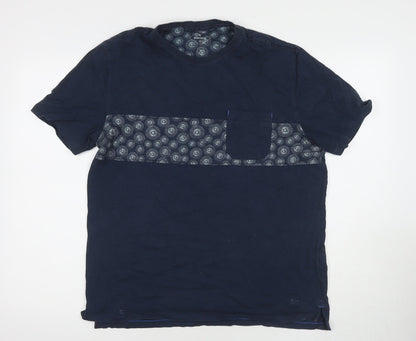 White Stuff Men’s Blue Graphic T-Shirt L