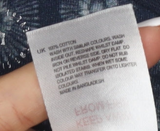 White Stuff Men’s Blue Graphic T-Shirt L