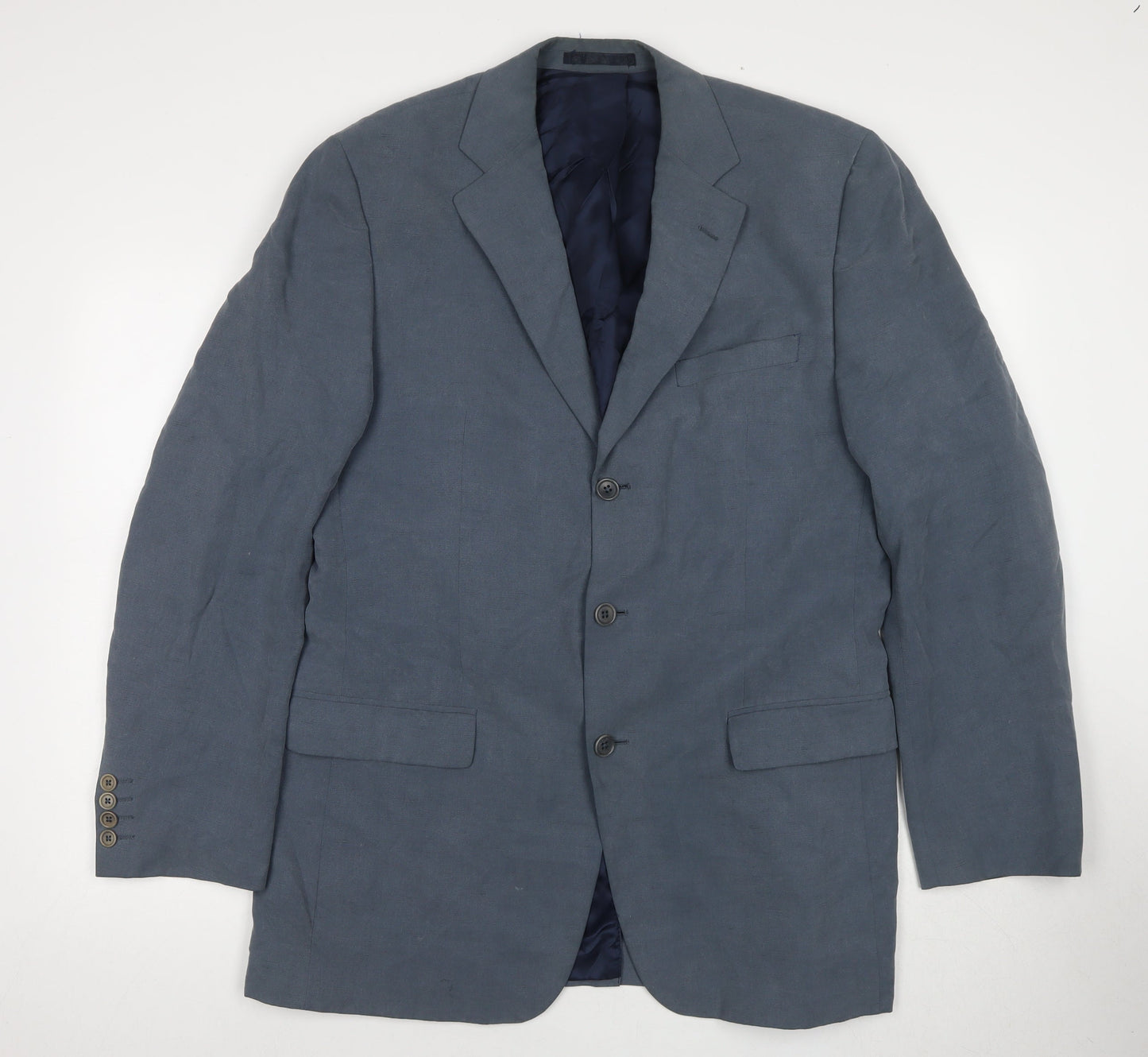 Mens UK Size 42 Jaeger Regular Blue Suit Jacket