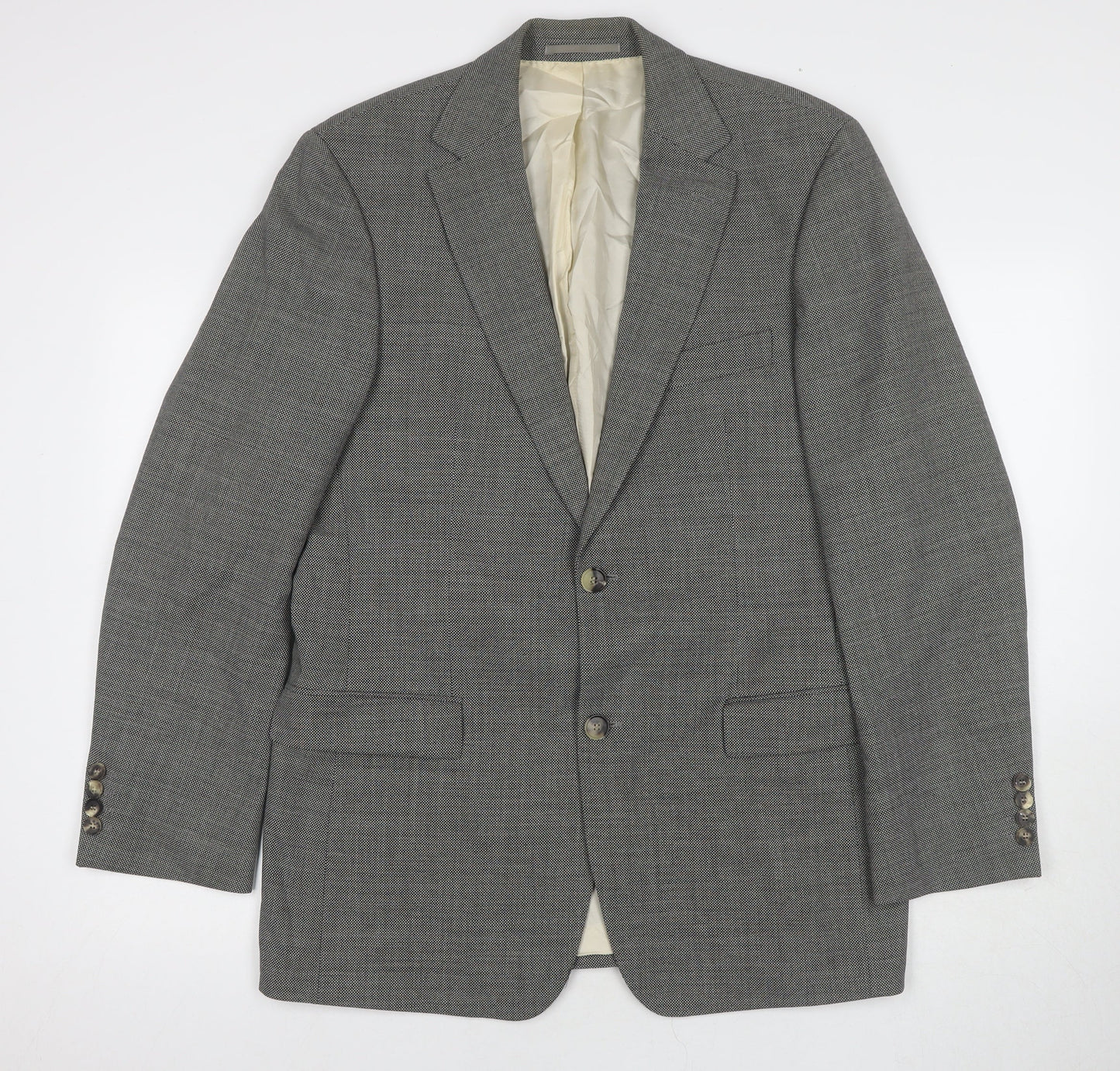 Mens UK Size 40 HUGO BOSS Regular Grey Suit Jacket