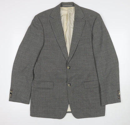 Mens UK Size 40 HUGO BOSS Regular Grey Suit Jacket