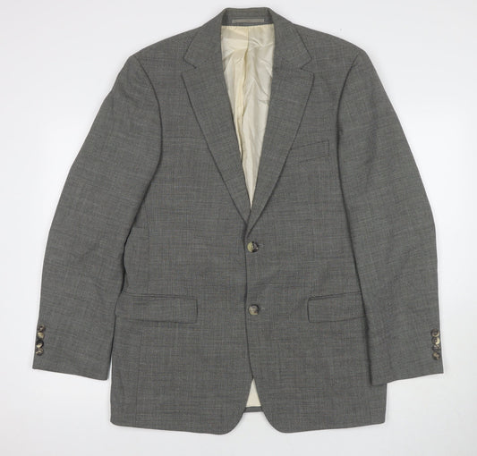 Mens UK Size 40 HUGO BOSS Regular Grey Suit Jacket