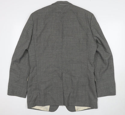 Mens UK Size 40 HUGO BOSS Regular Grey Suit Jacket