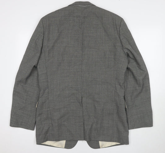 Mens UK Size 40 HUGO BOSS Regular Grey Suit Jacket