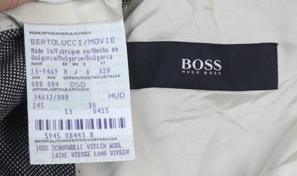 Mens UK Size 40 HUGO BOSS Regular Grey Suit Jacket
