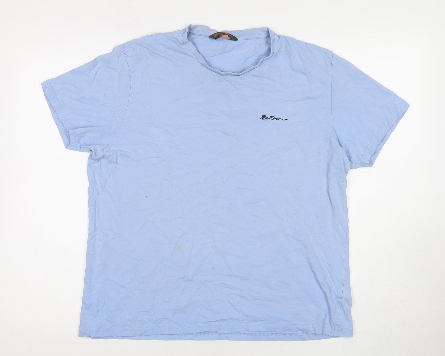 Mens UK Size 1 Ben Sherman Blue  T-Shirt