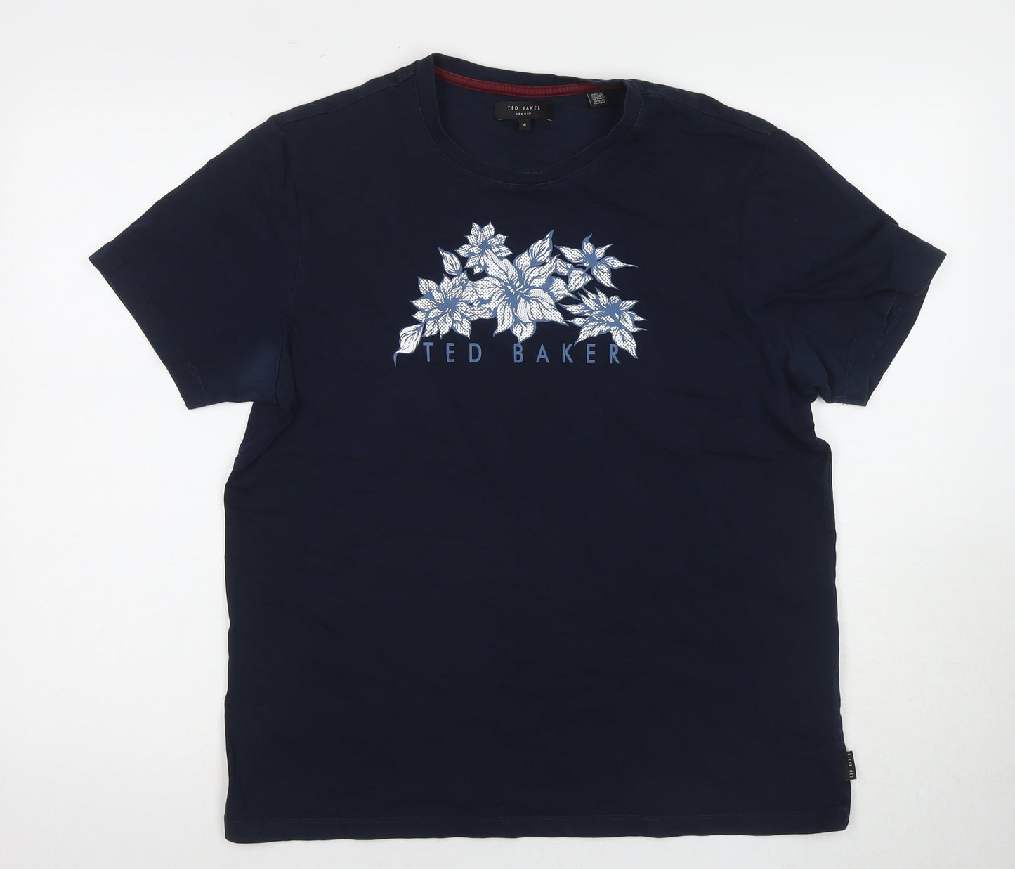 Ted Baker Men's Blue Graphic Print T-Shirt - L