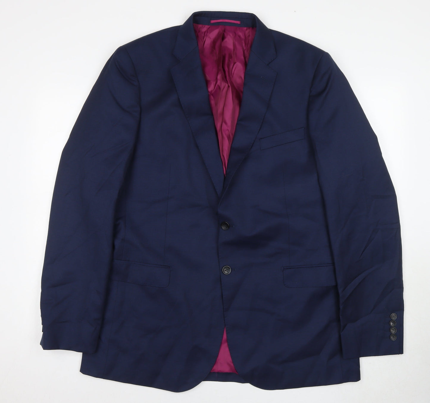 Mens UK Size 44 Savoy Taylors Guild Regular Blue Suit Jacket