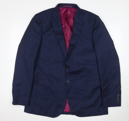 Mens UK Size 44 Savoy Taylors Guild Regular Blue Suit Jacket